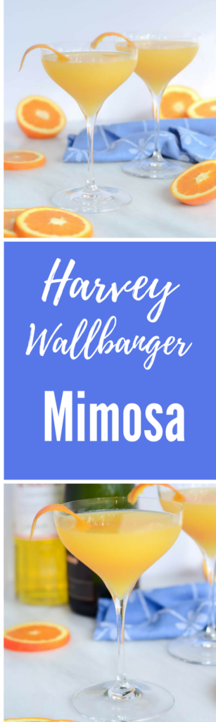 Harvey Wallbanger Mimosa | CaliGirlCooking.com