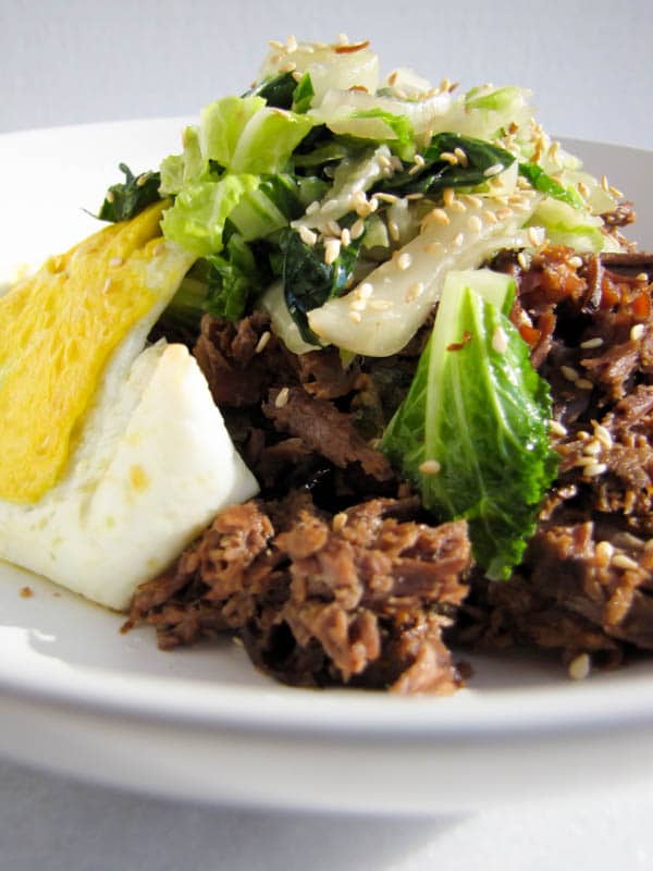 Furikake Hashbrowns with Kalua Pork & Kimchi | CaliGirl Cooking