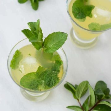 Pineapple Green Tea Martini | Top 10 Memorial Day Cocktails from CaliGirl Cooking