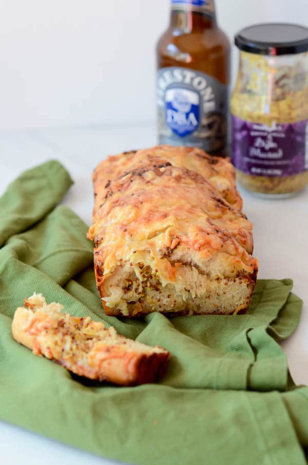 Pull-Apart Beer Bread with Comte and Whole Grain Mustard | CaliGirl Cooking