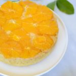 Honey-Orange Upside Down Cake with Honey-Bourbon Whipped Cream | CaliGirl Cooking