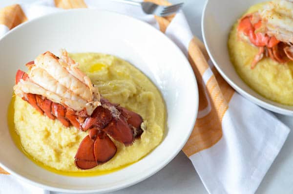Lobster and Cheesy Grits | CaliGirl Cooking
