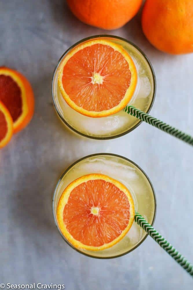 Limoncello and Orange Spritzer | Top 10 Memorial Day Cocktails from CaliGirl Cooking