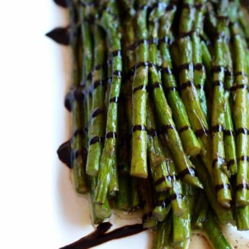Brown Butter-Balsamic Roasted Asparagus | CaliGirl Cooking