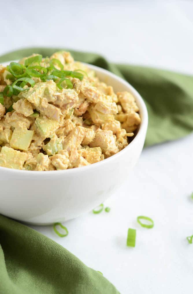 Healthy Curried Chicken Salad | CaliGirl Cooking for The Fit Blog