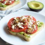 Mediterranean Smashed Avocado Toast | CaliGirl Cooking
