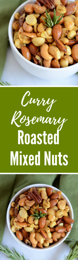 Curry-Rosemary Roasted Mixed Nuts | CaliGirlCooking.com