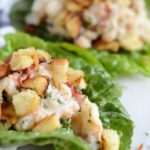 Lobster Roll Lettuce Wraps with Brioche Crumbles | CaliGirl Cooking