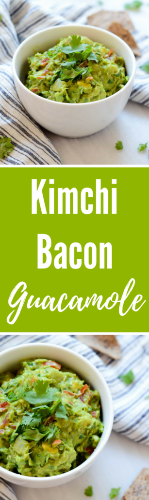 Kimchi Bacon Guacamole | CaliGirlCooking.com