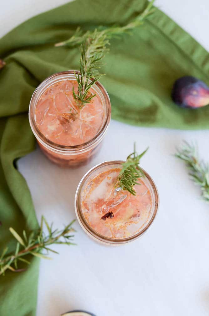 Rosemary, Fig & Date Tequila Smash | CaliGirl Cooking
