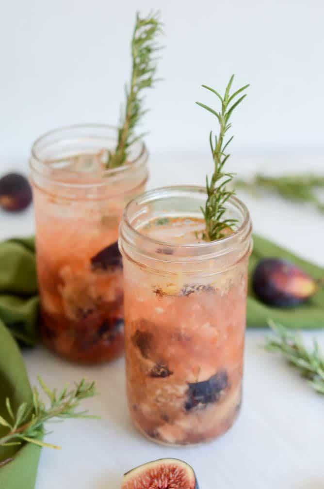 Rosemary, Fig & Date Tequila Smash | CaliGirl Cooking