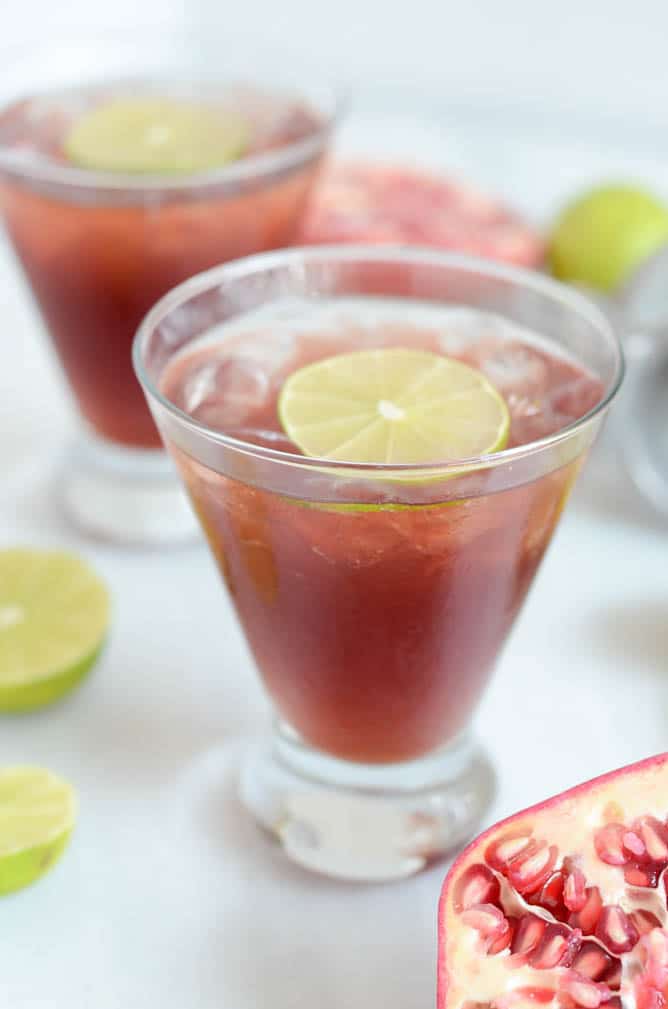 Pomegranate Margarita | CaliGirlCooking.com