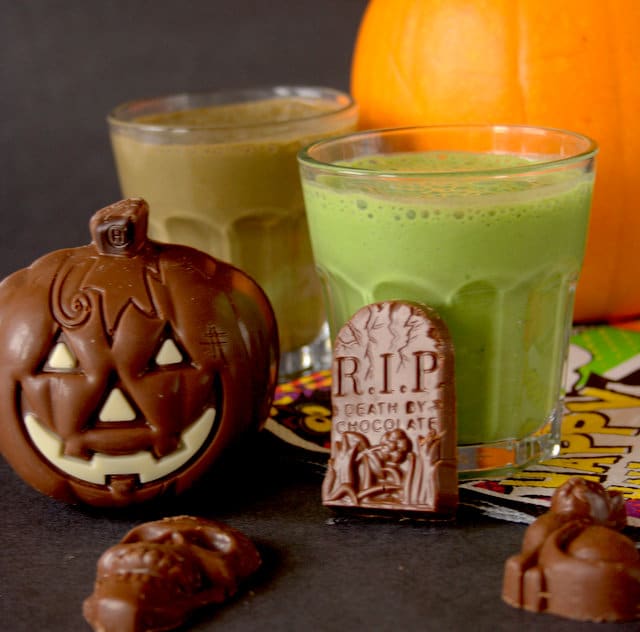 Toxic Swamp Halloween Smoothie by Fuss Free Flavours | 22 Quick & Easy Halloween Recipes at CaliGirlCooking.com