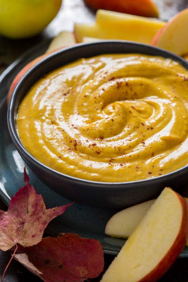Maple Pumpkin Dip by Healthy Seasonal Recipes | 22 Quick & Easy Halloween Recipes at CaliGirlCooking.com
