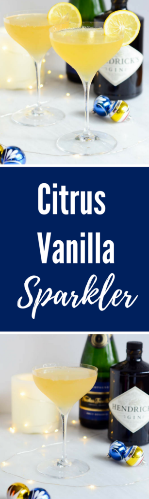Citrus Vanilla Sparkler | CaliGirlCooking.com