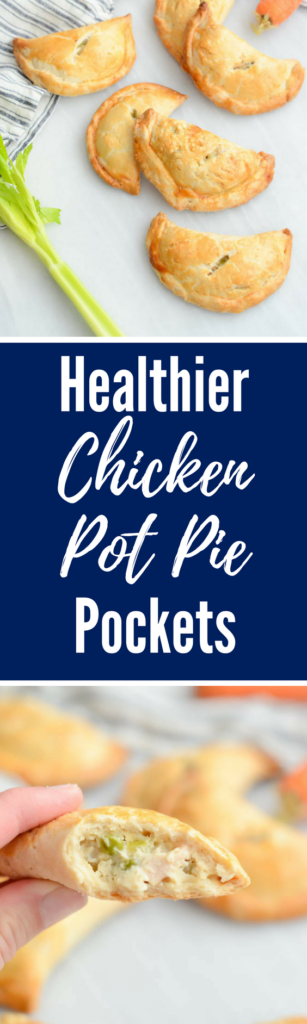 Healthier Chicken Pot Pie Pockets | CaliGirlCooking.com