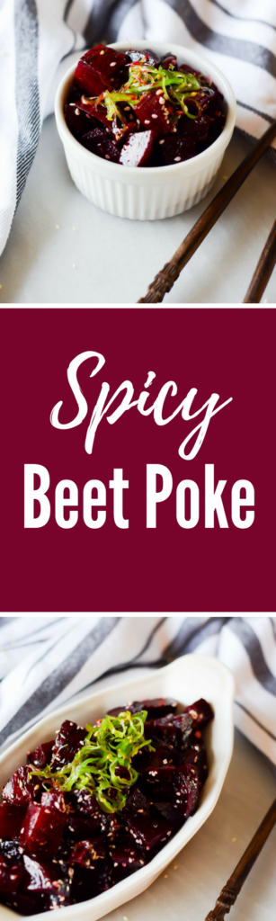 Spicy Beet Poke | CaliGirlCooking.com