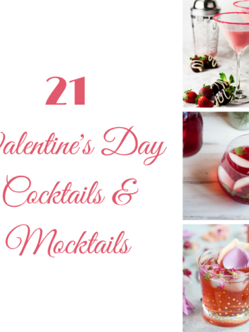 21 Valentine's Day Cocktails and Mocktails | CaliGirlCooking.com