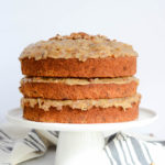 Carrot Cake with Coconut Pecan Frosting | CaliGirlCooking.com