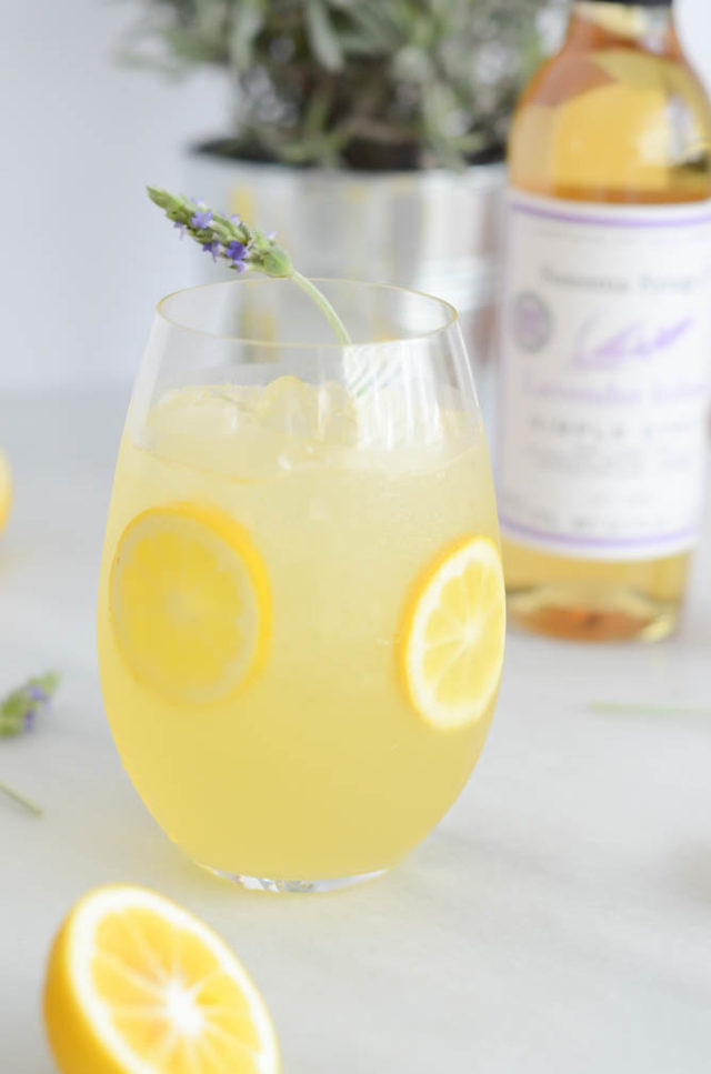 Spiked Lavender Lemonade | CaliGirlCooking.com