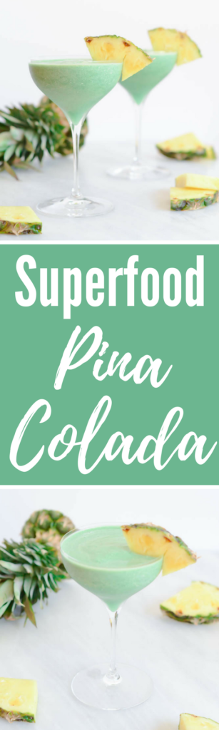 Superfood Pina Colada | CaliGirlCooking.com