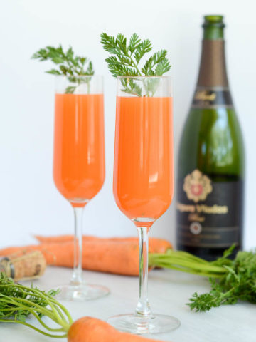 Carrot Mimosas | CaliGirlCooking.com