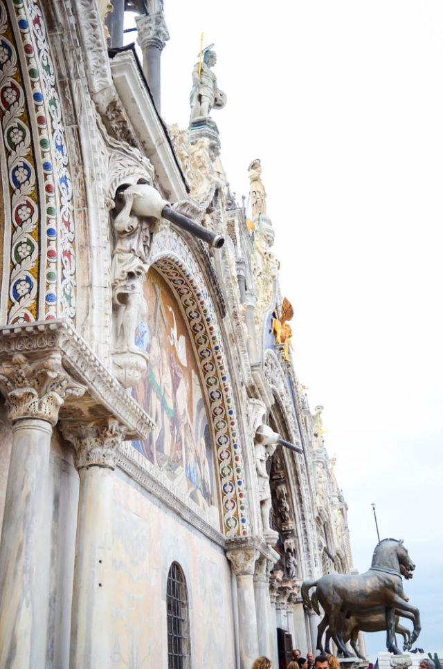 View from the Loggia dei Cavalli at the Basilica di San Marco, Venice, Italy.