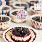 Patriotic Cheesecake Bites | CaliGirlCooking.com