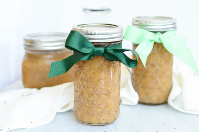 Quick-and-Easy Vanilla Cantaloupe Jam is kept in Mason jars but requires no special canning.