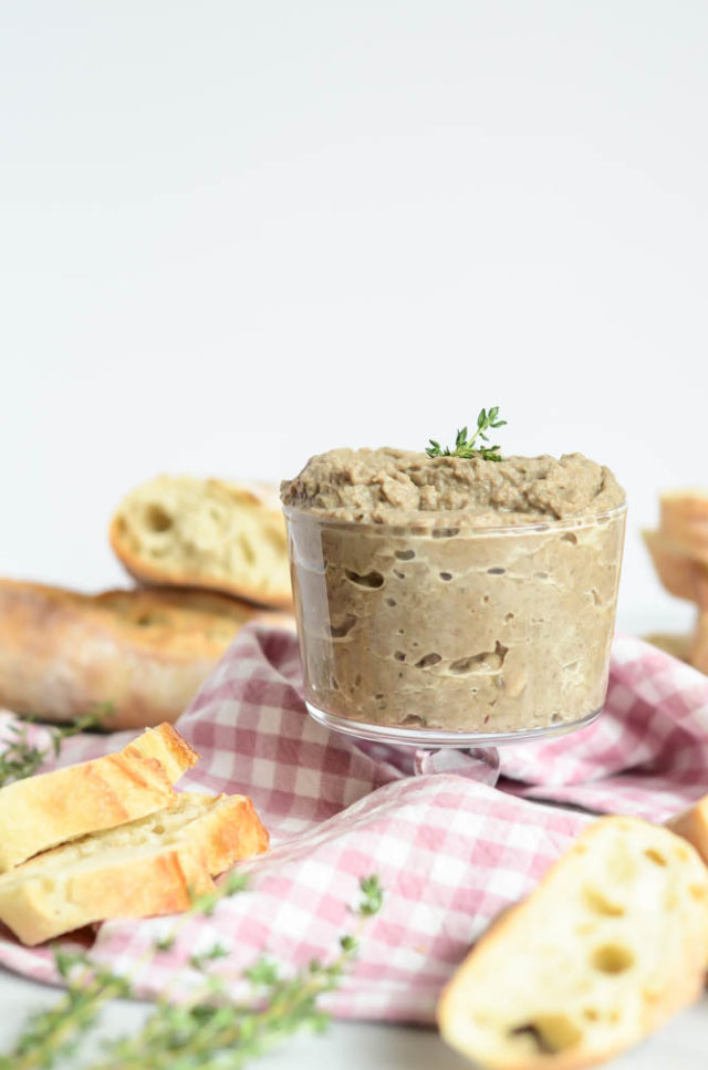 This Creamy Mushroom Pate tastes rich and decadent while it's actually pretty darn healthy. Plus, it's so easy to make!