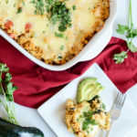 A heaping scoop of this Healthy Shrimp and Poblano "Enchilada" Quinoa Bake is the perfect filling lunch or dinner.