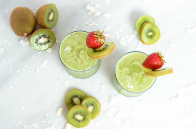 Kiwi Coconut Coolers are a fun treat for kids and adults alike!