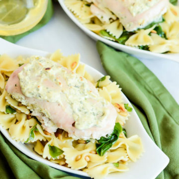 This Spinach Artichoke Dip Chicken is the perfect, easy weeknight dinner.