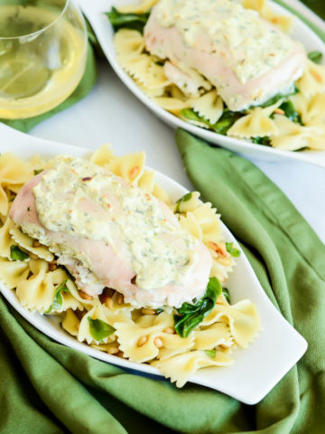This Spinach Artichoke Dip Chicken is the perfect, easy weeknight dinner.