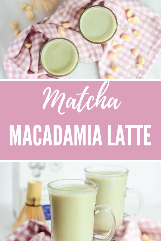 Matcha Macadamia Latte | CaliGirlCooking.com