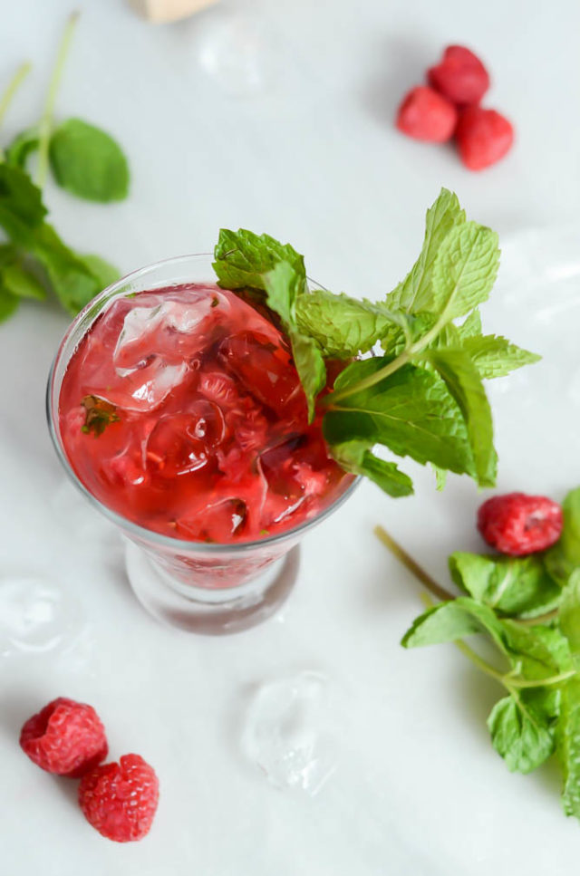 A Virgin Raspberry Mojito is the perfect mocktail - not too sweet and very refreshing!