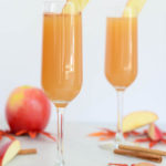 These Apple Cinnamon "Faux-mosas" are the perfect mocktail for fall.