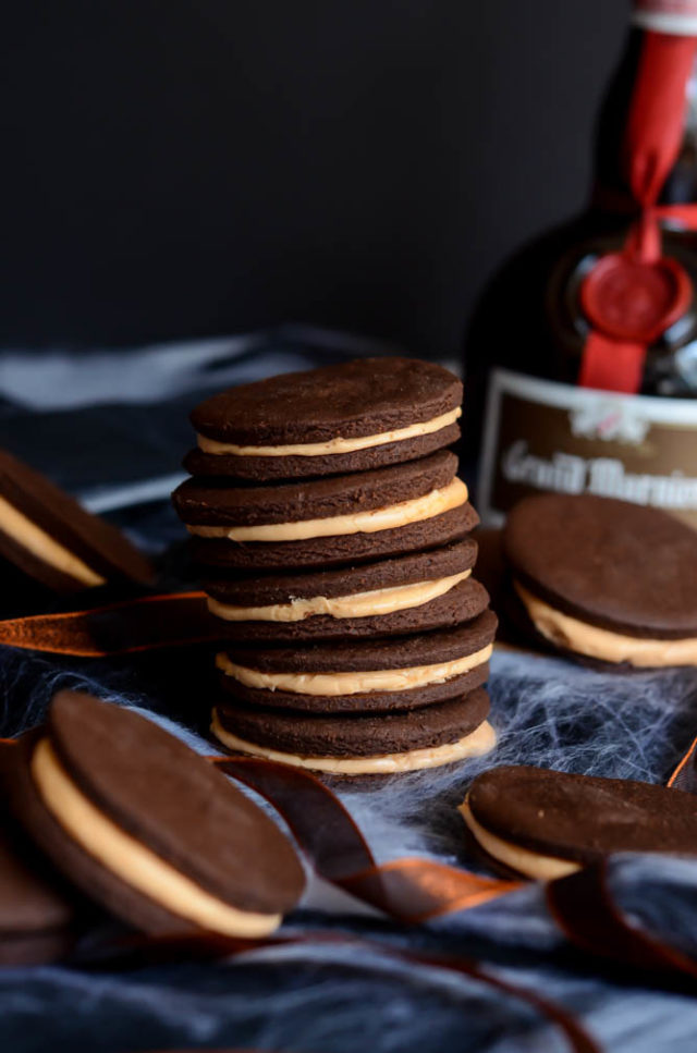 These "Boo-zy" Oreos are the perfect adult Halloween treat!