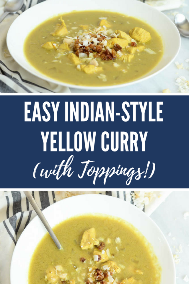 Easy Indian-Style Yellow Curry (with Toppings!) | CaliGirlCooking.com