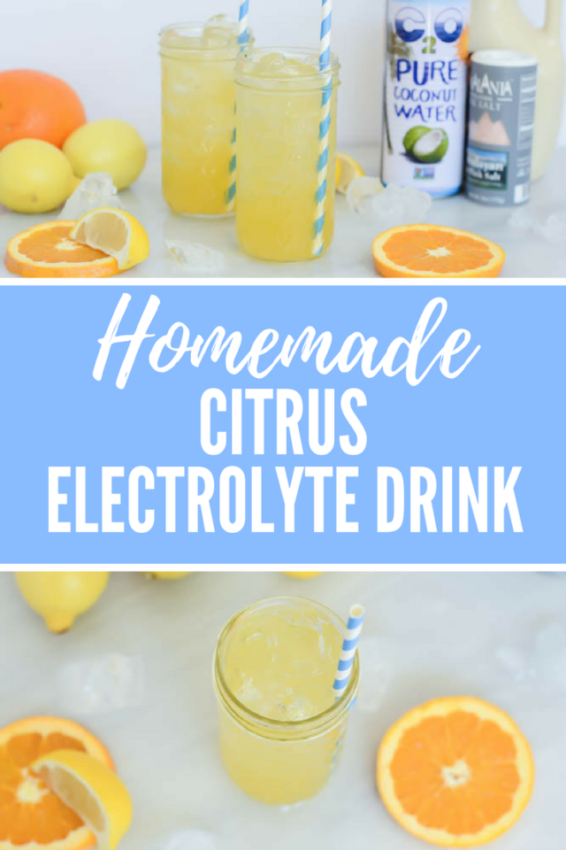 Homemade Citrus Electrolyte Drink | CaliGirlCooking.com