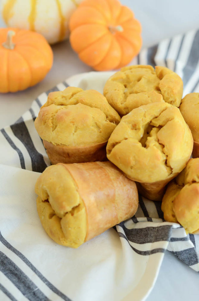 A fresh batch of Pumpkin Popovers is the perfect side dish to serve at any holiday meal.