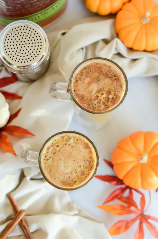 A Bourbon-Spiked Pumpkin Spice Latte is the perfect treat for fall festivities.