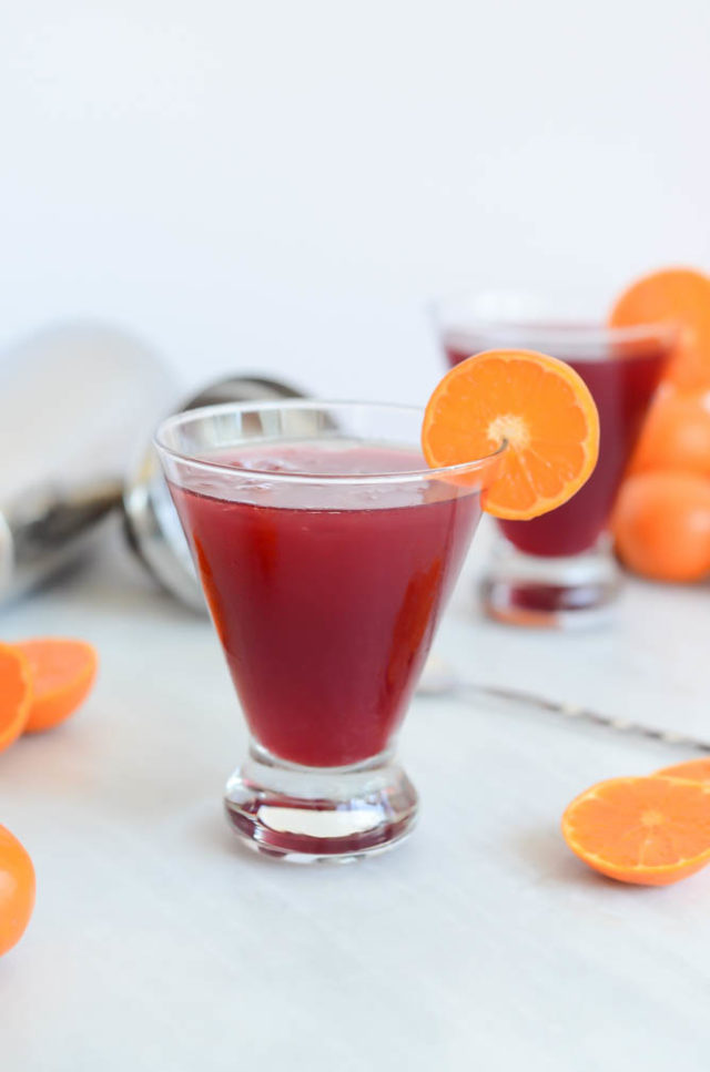 A Festive Cranberry Clementine Martini is the perfect way to kick off a holiday weekend.