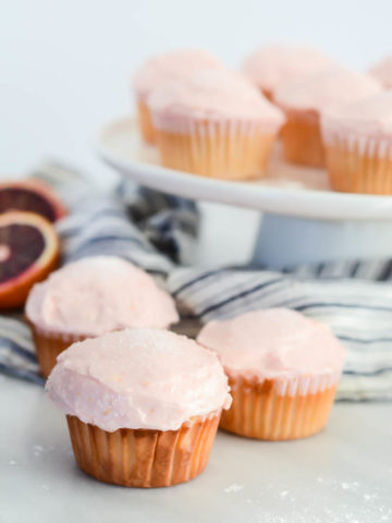 These easy, festive cupcakes are full of citrus flavor - with a little hit of booze!