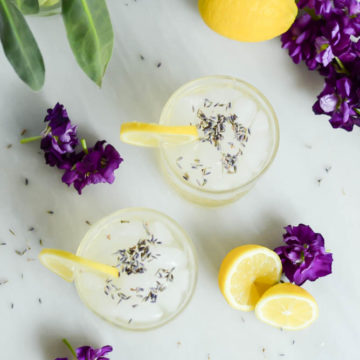 This Lavender Collins is a fun, fresh take on the classic gin cocktail.