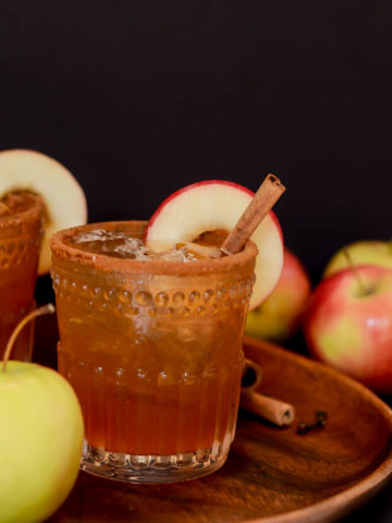 This Maple Apple OId Fashioned is a fun fall twist on the classic whiskey cocktail.