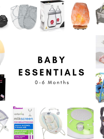 A list of what we considered to be essential baby products during the first 6 months. The perfect gifts to add to your baby registry or Christmas list!