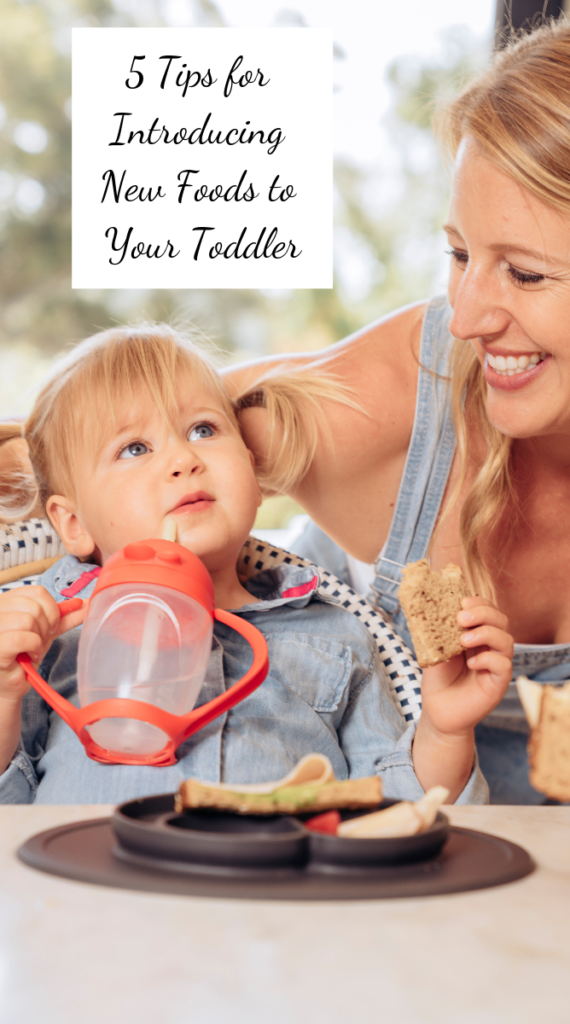 5 Tips for Introducing New Foods to Your Toddler Title Graphic