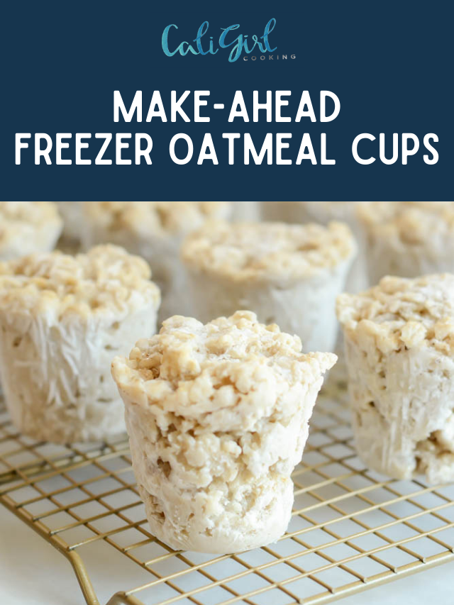 Make-Ahead Freezer Oatmeal Cups with Maple and Brown Sugar